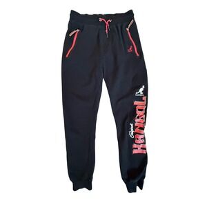 Vintage Kangol Mens Y2K Graphic Jogger Sweatpants Size S Streetwear Grunge 90s